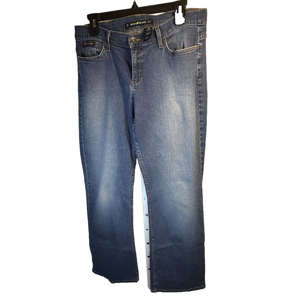 DKNY Womens Size 12 Blue So Low Lita Pockets Bootcut Leg Denim Jeans